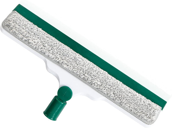 Mulitfunctional Replaceable Squeegee Head, Magic Broom Head for BURFERLY 22 Spiral Interface Series(Dark Green, Squeegee Head)